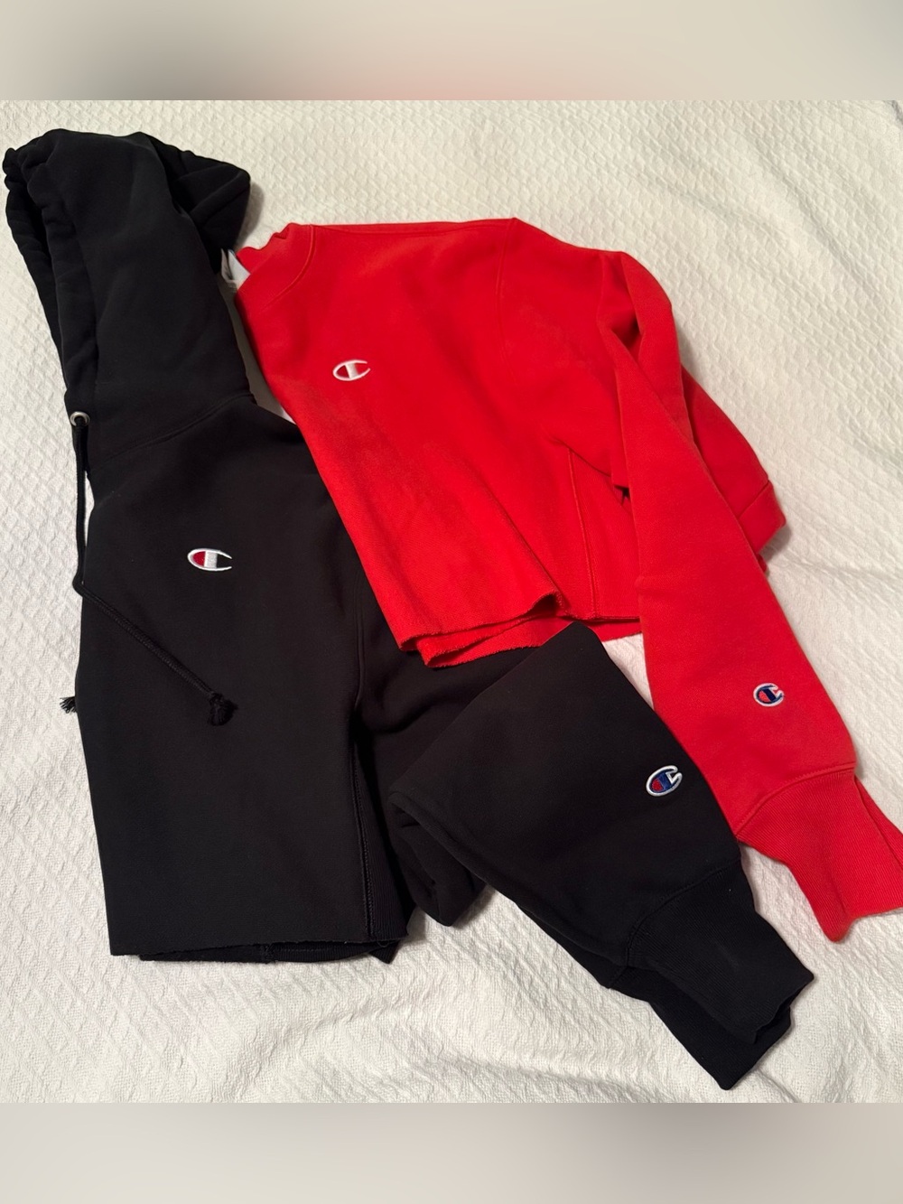 Champion bundle of 2 Cropped hoodie